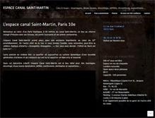 Tablet Screenshot of espacecanalsaintmartin.com